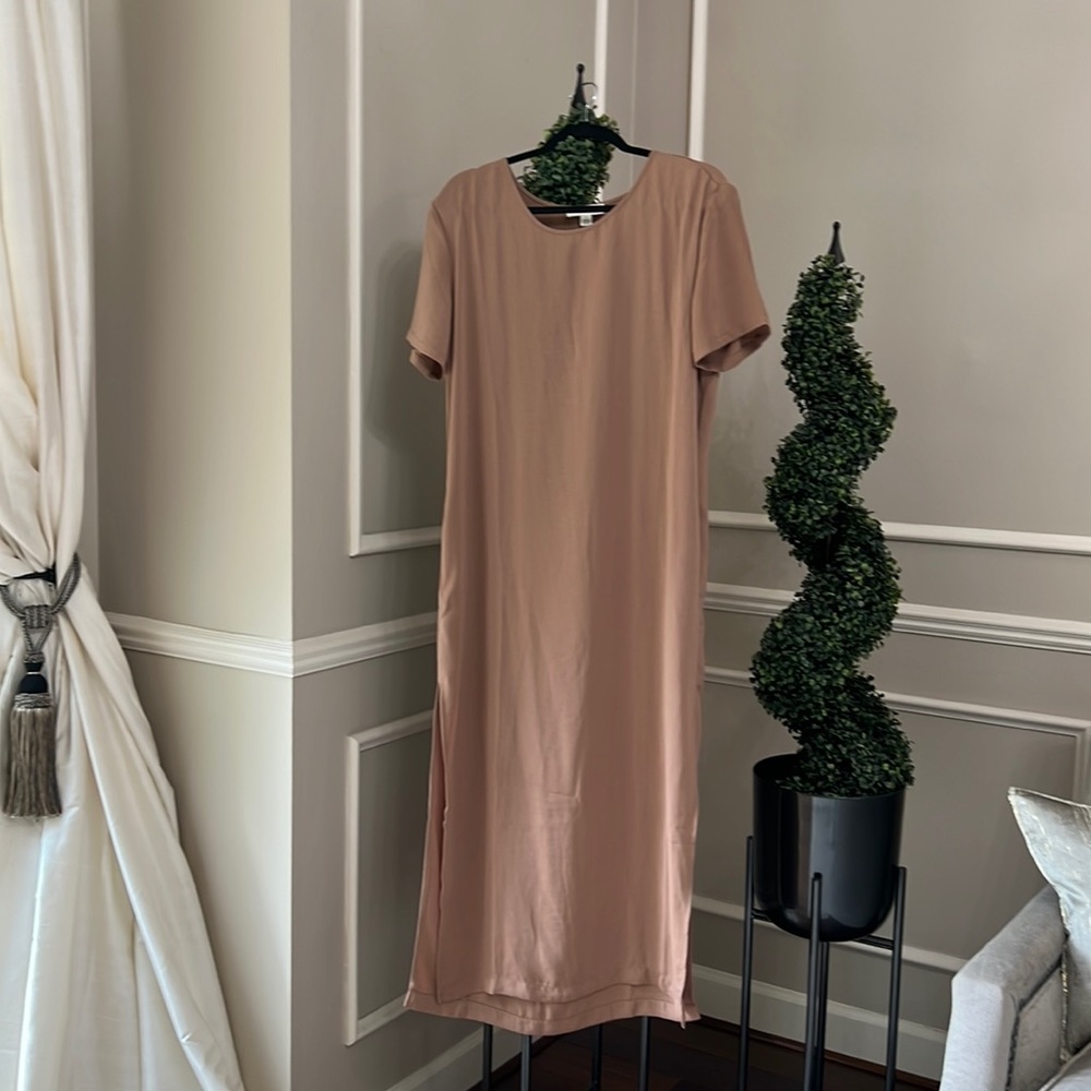Treasure & Bond mocha colored sheath dress SZ S